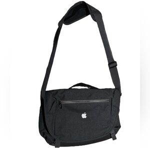 Vintage Apple Logo Gray Messenger Bag travel laptop bag